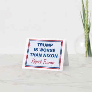 トランプはニクソンがトランプを拒否するよりも悪い カード