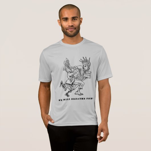 トランプはハイスマンTシャツを取得する(文字付き) Tシャツ (正面フル)