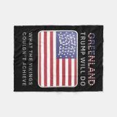 トランプはバイキングが達成できなかったことをする – T フリースブランケット (正面(横))