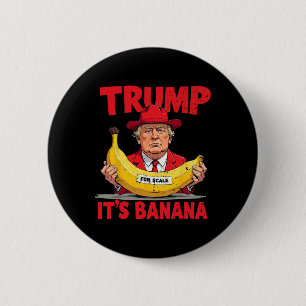 トランプはバナナ(スケール用)おもしろいミーム 缶バッジ