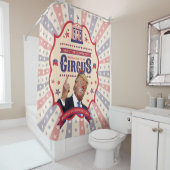 トランプはピエロである – ヴィンテージサーカスのポスター シャワーカーテン (インサイチュ)