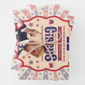 トランプはピエロである – ヴィンテージサーカスのポスター ラッピングペーパーシート (インサイチュ)