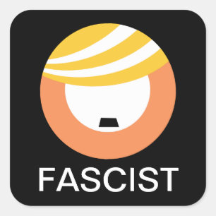 トランプはファシストだ スクエアシール