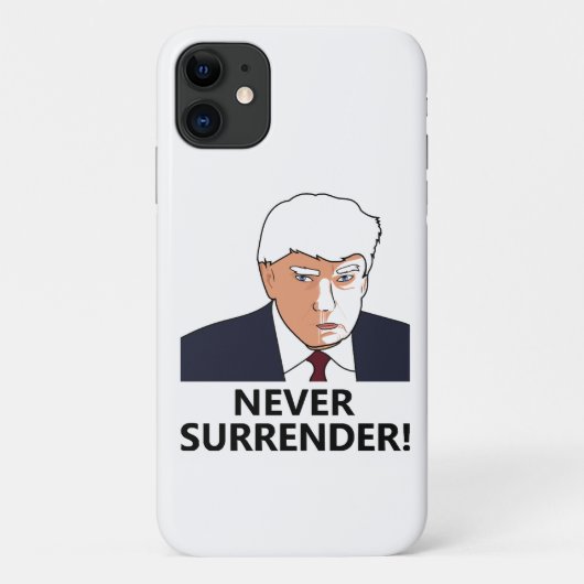 トランプはマグのショットを決して降伏しない Case-Mate iPhoneケース (裏面)