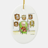 トランプはリッツギフトの上にプーチンである セラミックオーナメント (正面)