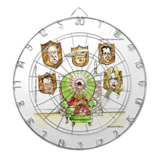 トランプはリッツギフトの上にプーチンである ダーツボード (正面)