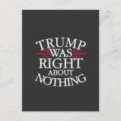 トランプは何もアンチトランプ民主主義について正しかった ポストカード (正面)