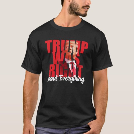 トランプは全てが正しかった、アンチバイデン氏 Tシャツ (正面)