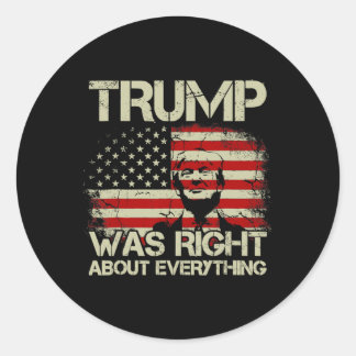 トランプは全てのアメリカ国旗について正しかった ラウンドシール