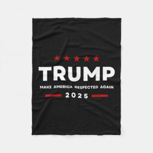 トランプは再び2025女性男性を尊敬させる フリースブランケット