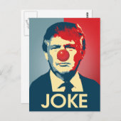 トランプは冗談である – アンチ – トランププロパガンダ ポストカード (正面/裏面)
