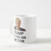 トランプは勃起を誘発した コーヒーマグカップ (正面左)