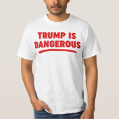 トランプは危険な2016 Tシャツ (正面)