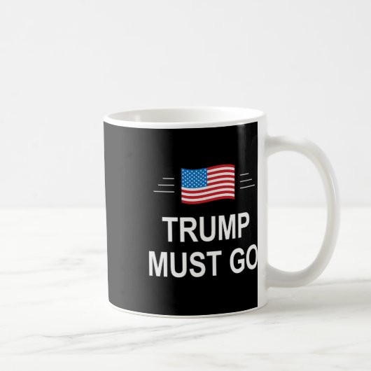 トランプは去るべき - コーヒーマグカップ (右)
