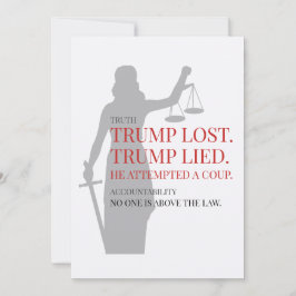 トランプは嘘をついて負けた。誰も法律の上に立つことはできない。 招待状