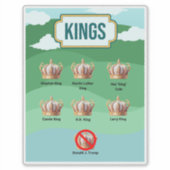 トランプは国王ではない シール (正面)