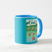 トランプは国王ではない マグカップ (正面右)