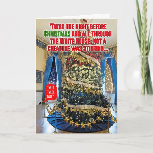 トランプは夜のクリスマスジョークのカードだった シーズンカード (正面)
