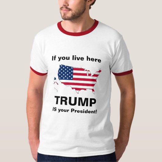 トランプは大統領だ！ Tシャツ (正面)