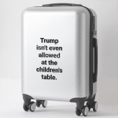 トランプは子供に許可されていない Hankamer Artjunkhaus シール (スーツケース)