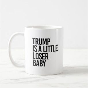 トランプは少し負けベビーだ コーヒーマグカップ