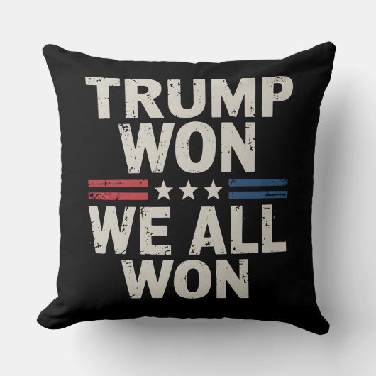 トランプは我々全員が大統領47米国を獲得した クッション (正面)