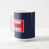 トランプは暴君GOP政治である コーヒーマグカップ (正面左)