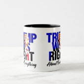 トランプは正しかった ツートーンマグカップ (中央)