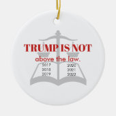 トランプは正義の律法を超えはかりで測ない セラミックオーナメント (正面)