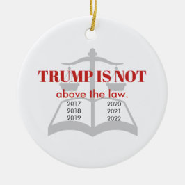 トランプは正義の律法を超えはかりで測ない セラミックオーナメント