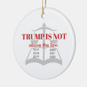 トランプは正義の律法を超えはかりで測ない セラミックオーナメント (左)