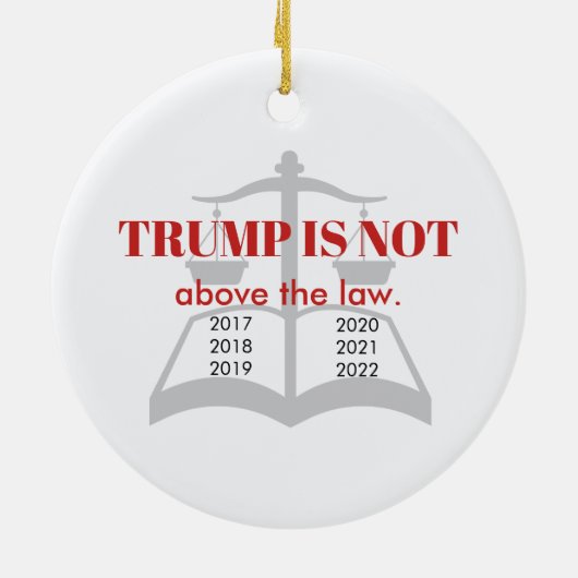 トランプは正義の律法を超えはかりで測ない セラミックオーナメント (裏面)