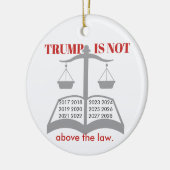 トランプは正義の律法を超えはかりで測ない セラミックオーナメント (左)