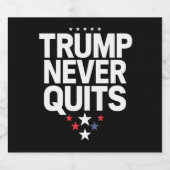 トランプは決してやめ愛国的な投票トランプ2024 ビールラベル (シングルラベル)