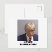 トランプは決して降伏しない ポストカード (正面/裏面)