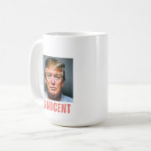 トランプは無実だ コーヒーマグカップ (正面左)