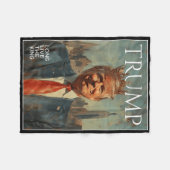 トランプは王ティースの長いおもしろい生活 フリースブランケット (正面(横))