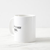 トランプは王様ではない コーヒーマグカップ (正面左)