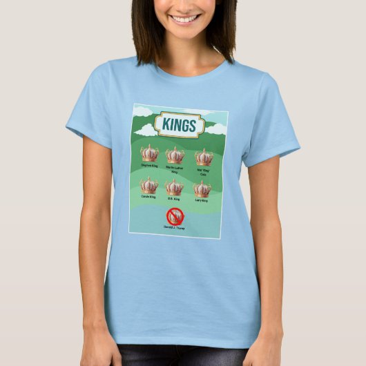 トランプは王様ではない Tシャツ (正面)