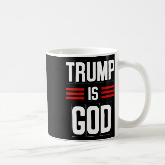 トランプは神様だ 面白い トランプは神様だ コーヒーマグカップ (右)