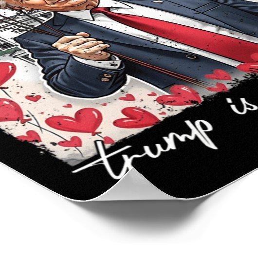 トランプは私のバレンタインデーおもしろいのバレンタインデーM ポスター (角)