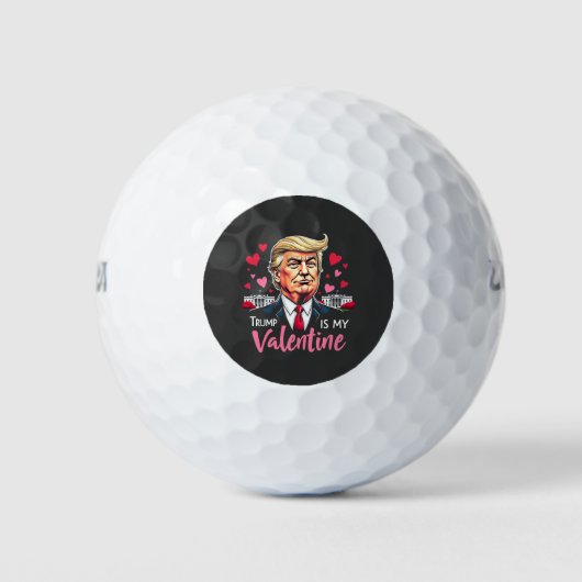 トランプは私のバレンタインデーの社長である ゴルフボール (正面)