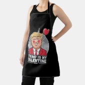 トランプは私のバレンタインデーレトロ エプロン (インサイチュ)