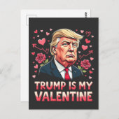トランプは私のバレンタインデー2025日 ポストカード (正面/裏面)