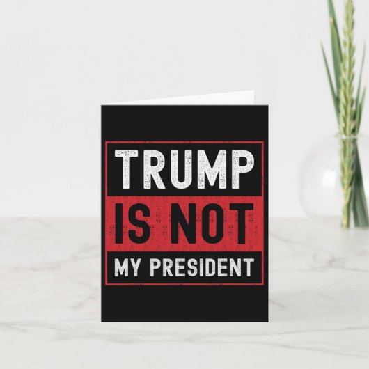トランプは私の大統領ではない1 カード (正面)