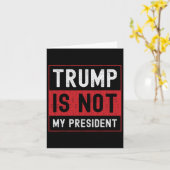トランプは私の大統領ではない1 カード (黄色い花)