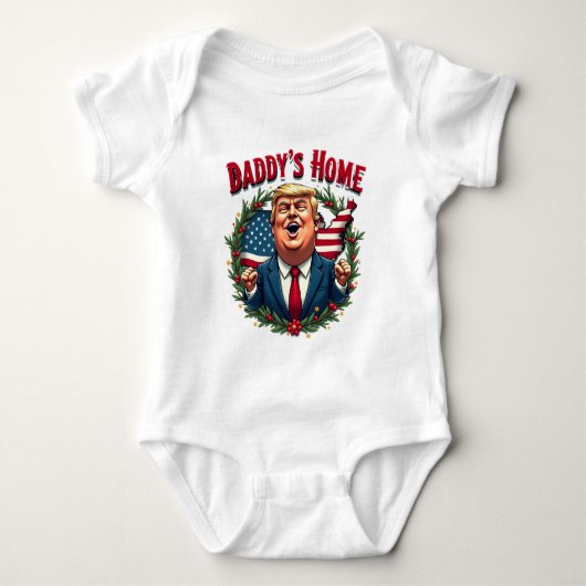 トランプは私の大統領、トランプ就任式の日 ベビーボディスーツ (正面)