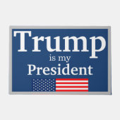トランプは私の愛国的なアメリカ国旗である ドアマット (正面)