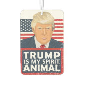 トランプは私の精神動物おもしろい カーエアーフレッシュナー (裏面)