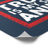 トランプは私の精神動物おもしろい ポスター (角)